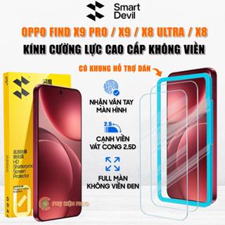  Kính cường lực Oppo Find X8   Find X8 Ultra   Find X9 Pro trong suốt full màn hãng Smart Devil - Dán màn hình Find X8 