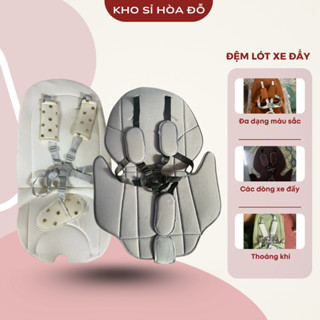 Đệm lót xe đẩy g500, V9, M10 cao cấp kèm dây đai