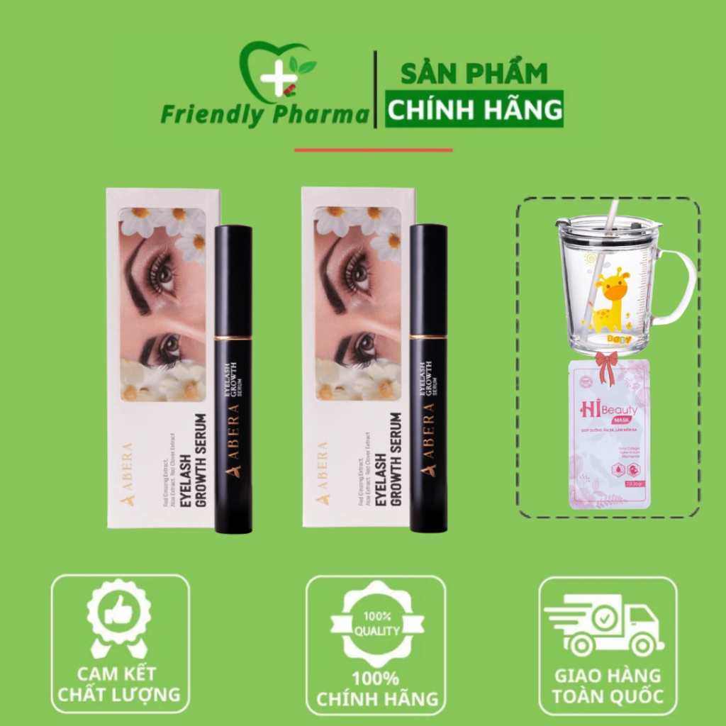 SERUM DƯỠNG MI ABERA 5ml - Dưỡng Mi Dài Và Dày, Cải Thiện Tình Trạng Mi Thưa, Dễ Gãy Rụng