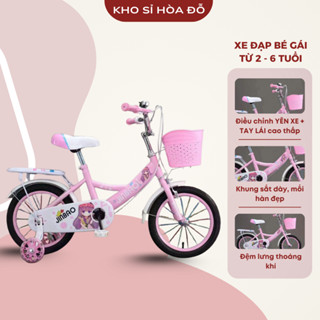 [VOUCHER LIVE 100K] Xe đạp cho bé gái Jin hu -Jin Hao từ 2 -6 tuổi đủ size 12-14-16 inch