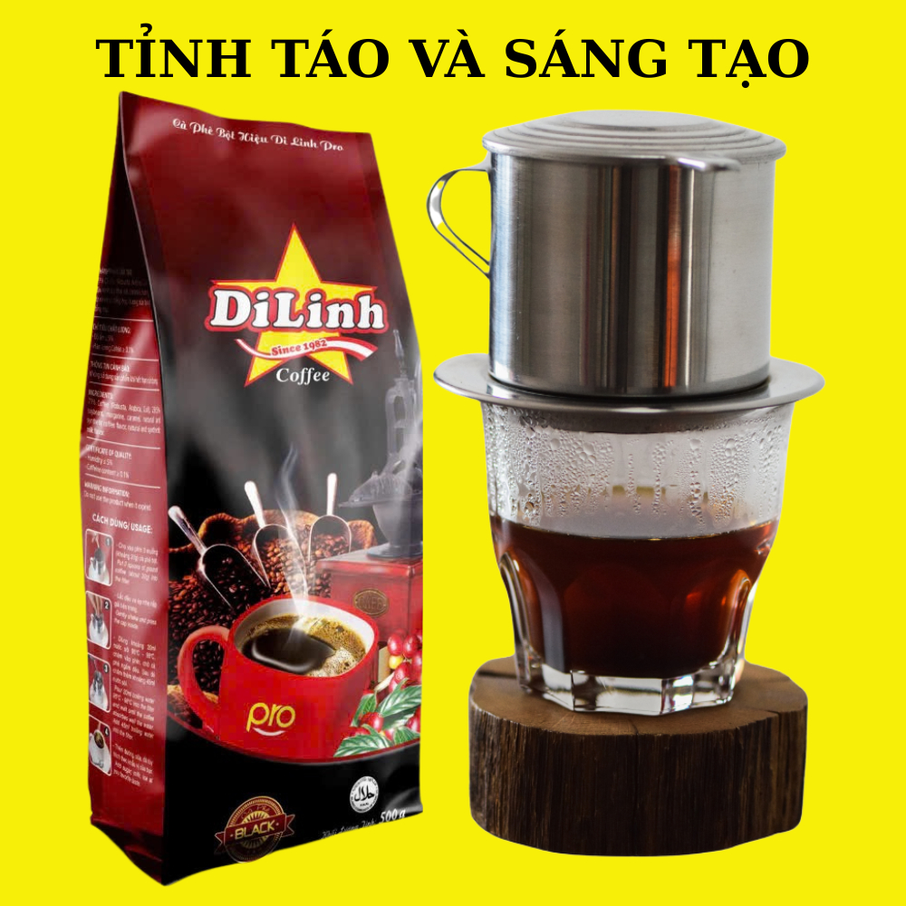 Di Linh Coffee - Cà Phê Robusta, Arabica, Culi - Rang Xay Pha Phin Truyền Thống Gu Mạnh Vị Đậm