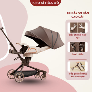 Xe đẩy V9 bản cao cấp dày dặn đủ màu cho bé sơ sinh cao cấp_KHO SỈ HOA ĐỖ
