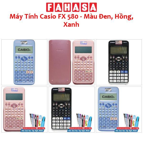  Máy Tính Casio FX 580 - Màu Đen Hồng Xanh 