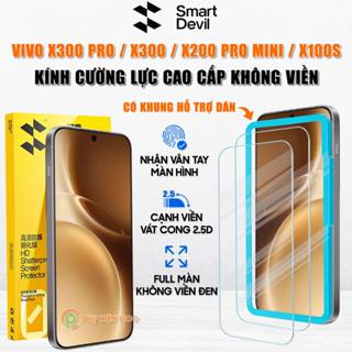  Kính cường lực Vivo X200 Pro Mini   X300 Pro   X100S trong suốt full màn hãng Smart Devil - Dán màn hình X200 Pro Mini 