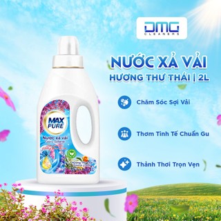 Chai Nước Xả Vải Maxpure Hương Thư Thái 2L Giữ Sợi Vải Bền Đẹp Như Mới Lưu Hương Đến 7 Ngày