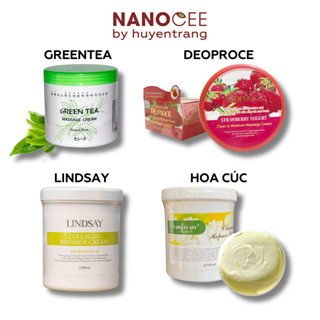  Kem Massage Mặt Cho Spa: Trà Xanh GreenTea Hoa Cúc Kem Mát Xa Haosani 