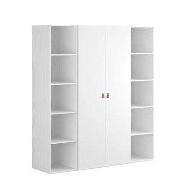 TINTO, Tủ quần áo đa năng kèm 2 kệ WAR_026, 200x55x220cm, tủ đựng quần áo Scandi Home