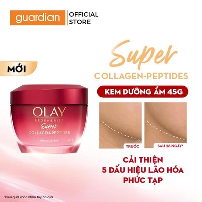 Kem Dưỡng Ẩm Olay Super Collagen Peptides Hỗ Trợ Cải Thiện 5 Dấu Hiệu Lão Hóa Phức Tạp 45gr | Guardian Việt Nam