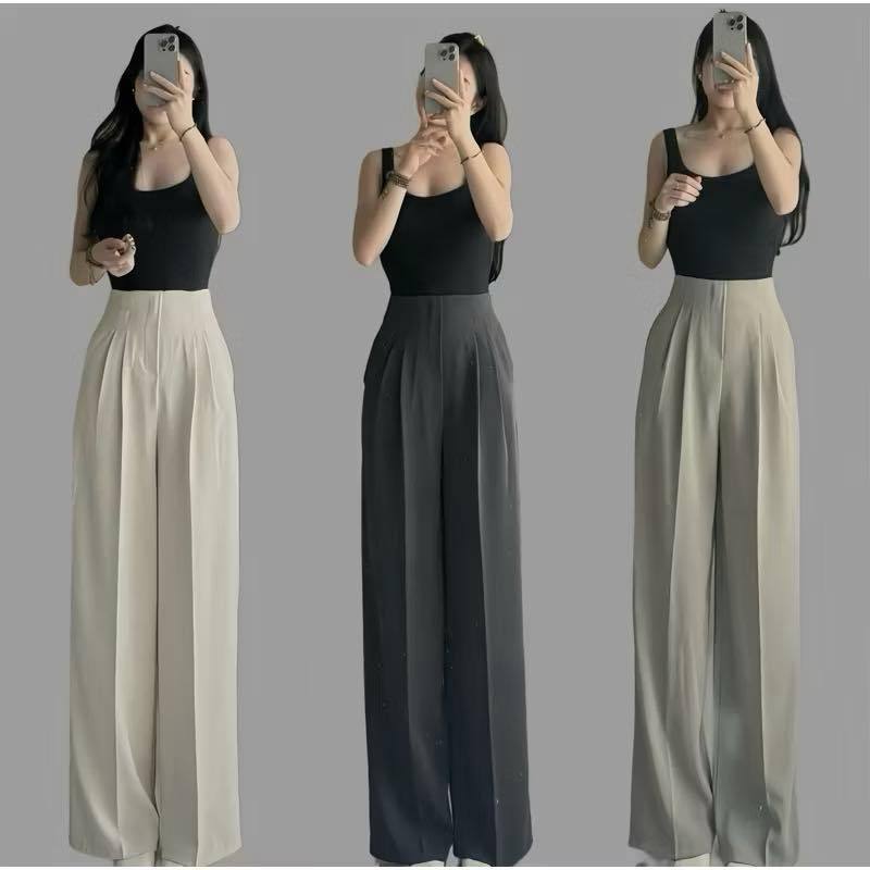 Quần Tây Ống Suông (Chất Gold Nhật) Mềm Mịn Lưng Cao Tôn Dáng Dài 97cm và 102cm