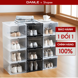  Hộp Đựng Giày Loại Xịn Cao Cấp Nhựa Cứng DANLE  Nắp Nam Châm Hút Size To Chịu Lực Cao DANLE 