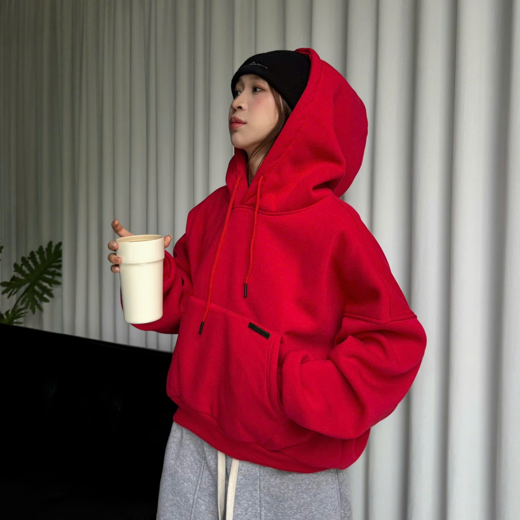 ÁO KHOÁC DAILY BASIC HOODIE TRƠN FORM UNISEX NAM NỮ BOXY NHIỀU MÀU | SSSTORE.AESTHETIC | BigBuy360 - bigbuy360.vn