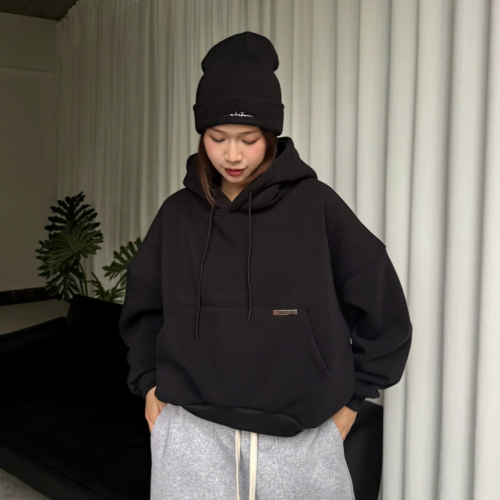ÁO KHOÁC DAILY BASIC HOODIE TRƠN FORM UNISEX NAM NỮ BOXY NHIỀU MÀU | SSSTORE.AESTHETIC | BigBuy360 - bigbuy360.vn
