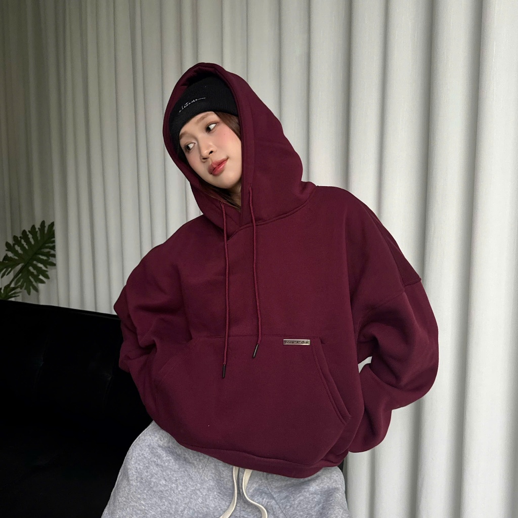 ÁO KHOÁC DAILY BASIC HOODIE TRƠN FORM UNISEX NAM NỮ BOXY NHIỀU MÀU | SSSTORE.AESTHETIC | BigBuy360 - bigbuy360.vn
