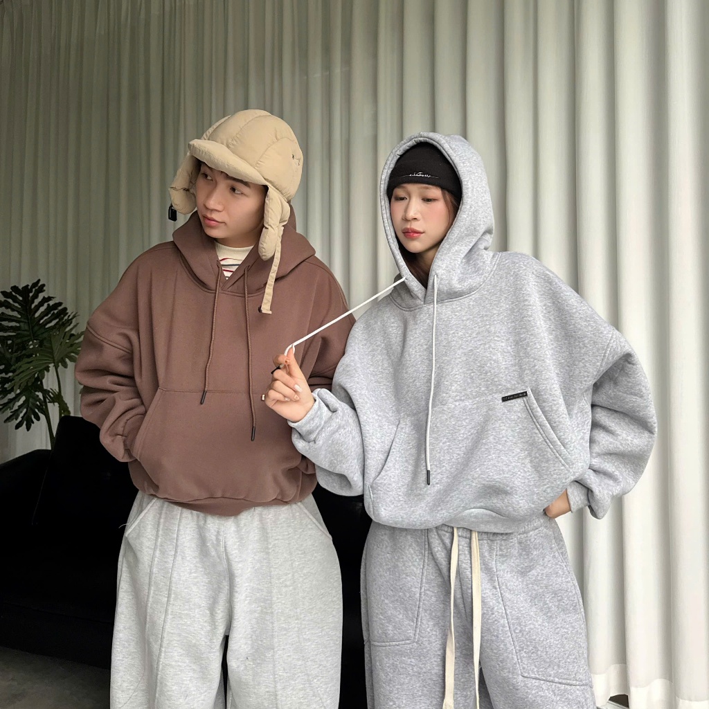 ÁO KHOÁC DAILY BASIC HOODIE TRƠN FORM UNISEX NAM NỮ BOXY NHIỀU MÀU | SSSTORE.AESTHETIC | BigBuy360 - bigbuy360.vn