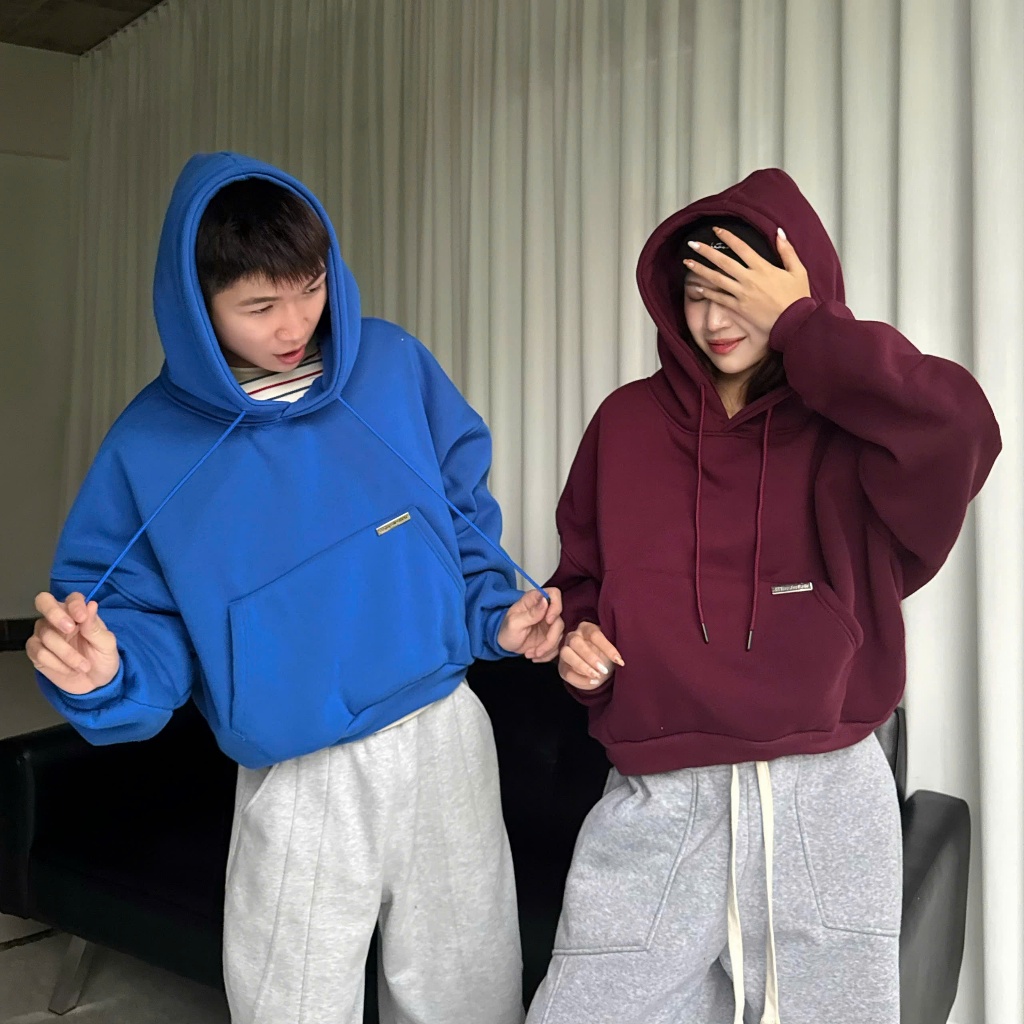 ÁO KHOÁC DAILY BASIC HOODIE TRƠN FORM UNISEX NAM NỮ BOXY NHIỀU MÀU | SSSTORE.AESTHETIC | BigBuy360 - bigbuy360.vn