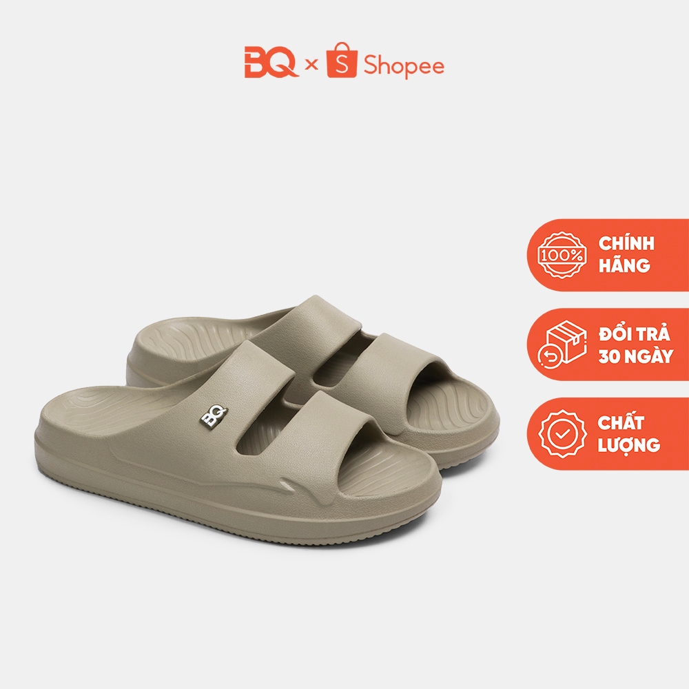 Dép nam nữ hai quai ngang unisex đi mưa êm chân chống trượt BQ D IP 4772