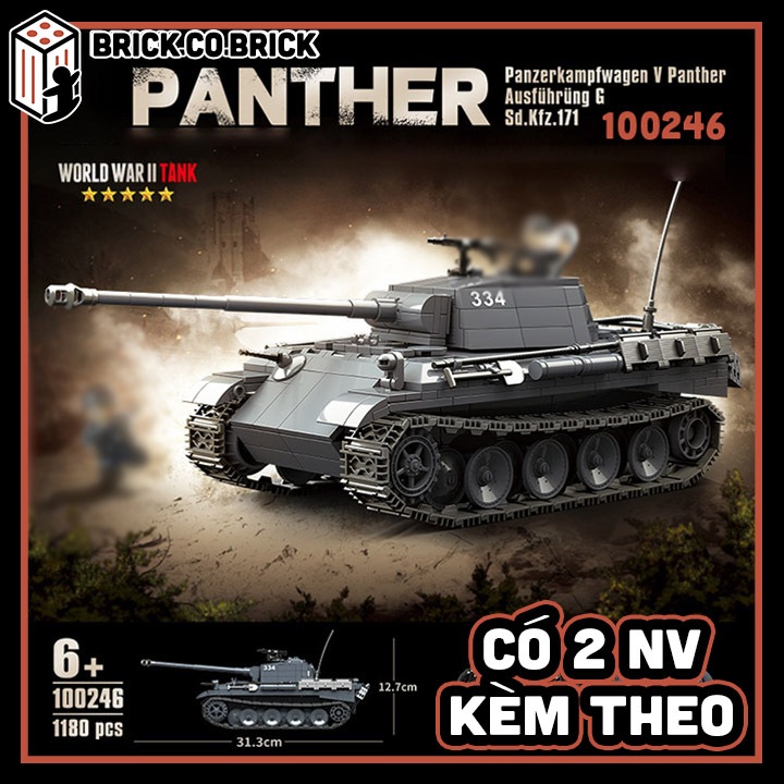 Mô hình Xe tank World War Ii Panther Ausfuhrung G Sd.kfz.171 Mô hình Tank German Panther 100246