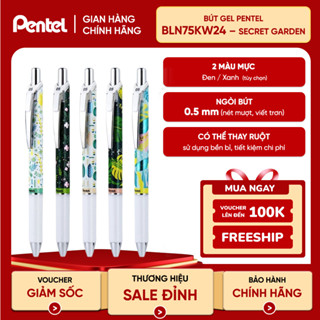  Bút Gel Pentel Energel Kawaii BLN75KW 0.5mm Nhanh Khô 