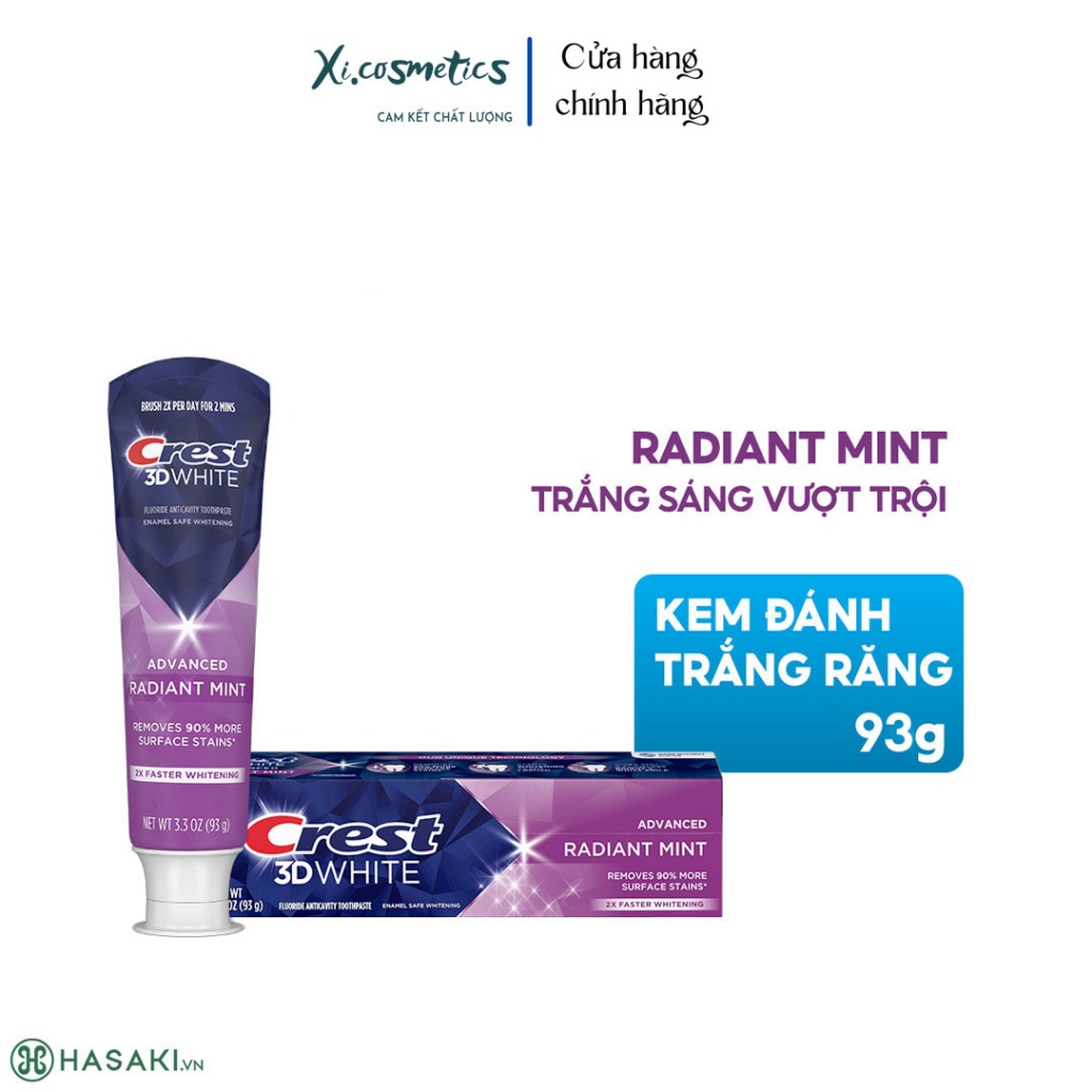 [ mẫu mới ] Kem đánh răng Crest 3D 158g