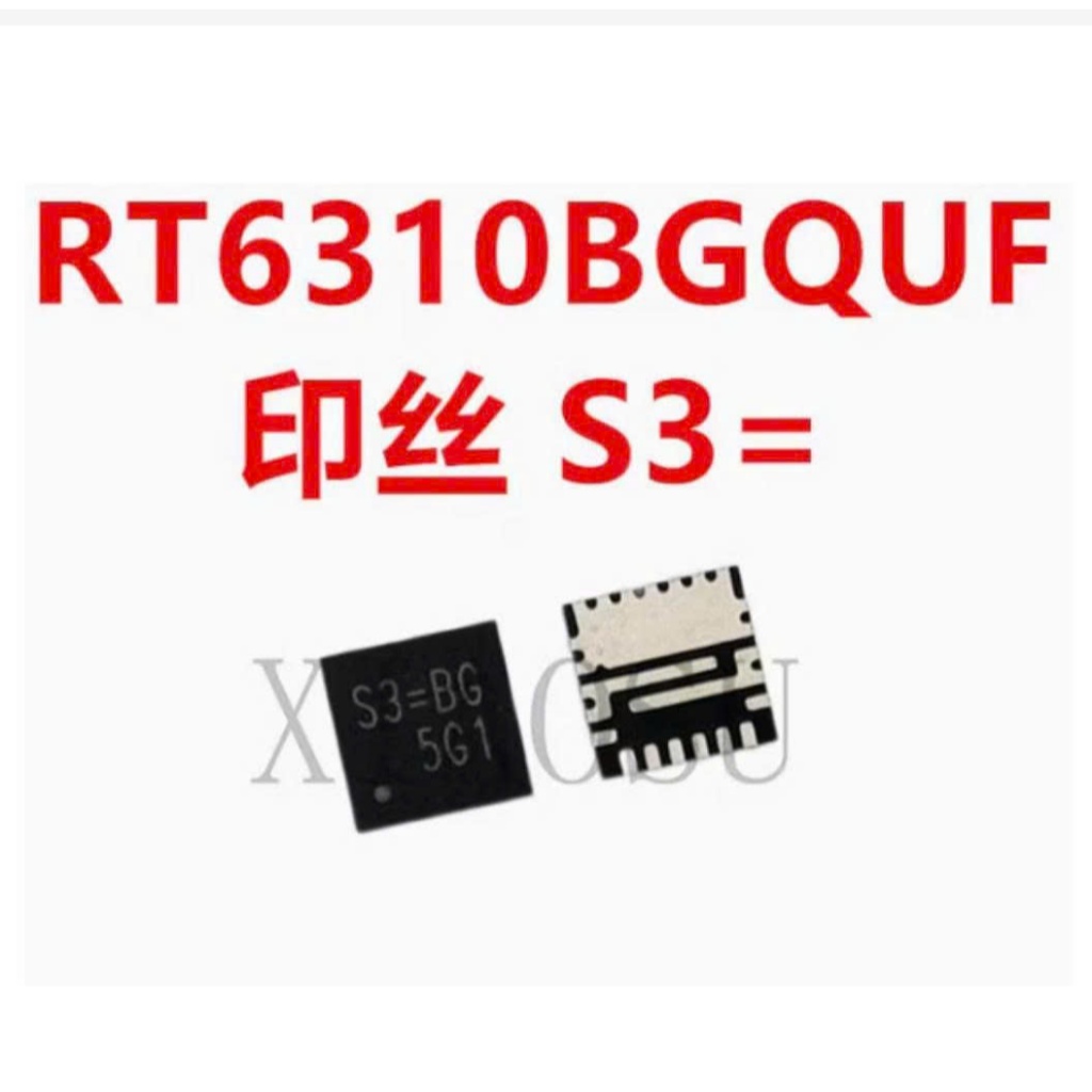 RT6310BGQUF RT6310B 6310 S3= S3 ic nguồn trên bo mạch - Mới nguyên bản