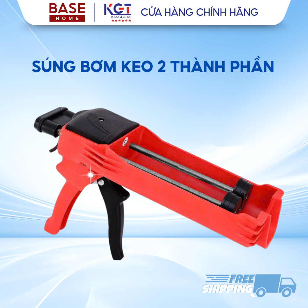 Súng Bơm Keo Epoxy 2 Thành Phần, Dụng Cụ Thi Công Keo Chà Ron Epoxy