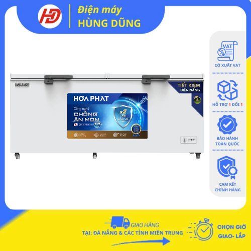 [SHIP HỎA TỐC ĐÀ NẴNG ] Tủ đông Hòa Phát HPF AD6544.CR | 544L 1 ngăn- Hàng chính hãng, bảo hành 24 t
