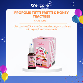 [Chính Hãng] Xịt Keo Ong Tracybee Propolis Tutti Frutti & Honey Giảm Ho, Đau Họng Cho Trẻ Nhỏ - chai 30ml