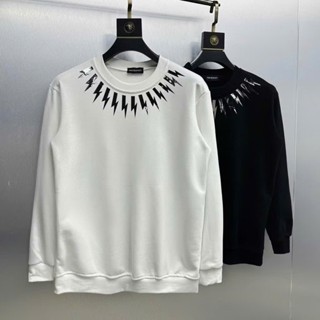 Áo Nỉ Sweater Thu Đông In Hình Tia Sét Quanh Cổ Siêu Nét Dài Tay Chất Liệu Nỉ Cotton Cho Nam và Nữ Hottrend 2025 [G84]