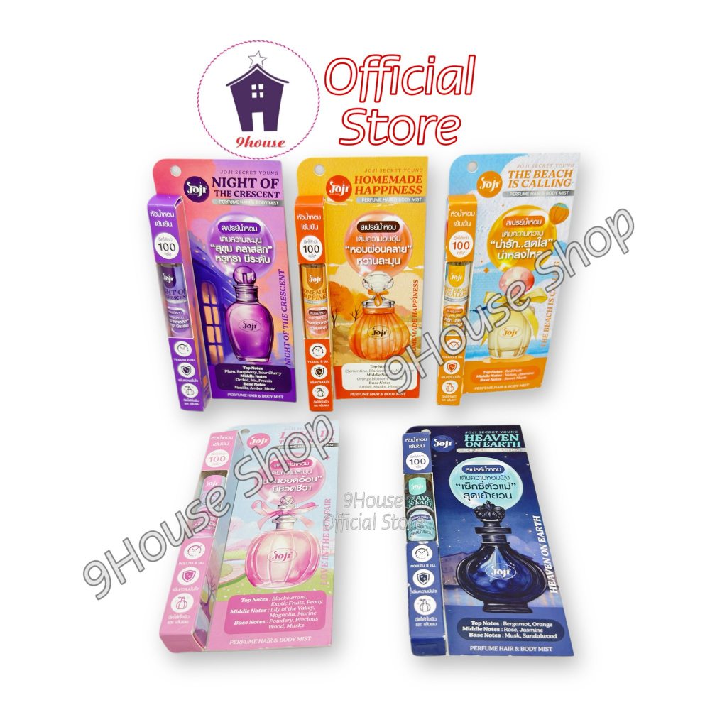 01 Chai Xịt Khoáng Cho Body Và Tóc Perfume HAIR & BODY Mist Joji Secret Young Thái Lan 8ml - MINI SI