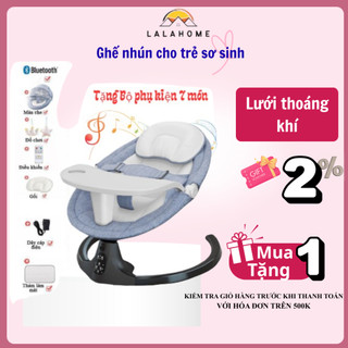 Nôi điện tự động cho bé có điều khiển bluetooth có phát nhạc mẫu cao cấp nhất kèm khay ăn dặm, Ghế rung cho bé