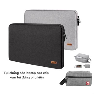 [Peinn] Túi Chống Sốc Kèm Túi Đựng Phụ Kiện Chuôt & Cáp Xạc. Túi Bảo Vệ Laptop Đệm Mút Chống Va Đập