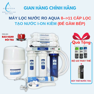  Máy Lọc Nước RO Không Tủ 8 -> 11 Cấp Có I-On Kiềm Lắp Gầm Bếp Chính Hãng AQUA.Hỗ trợ lắp đặt HN&HCM 