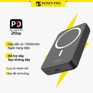 Dosen Pro Mini Từ Tính Không Dây 10000mah 12000mAh 22.5W Sạc Nhanh Power Bank có nam châm thích hợp cho phone