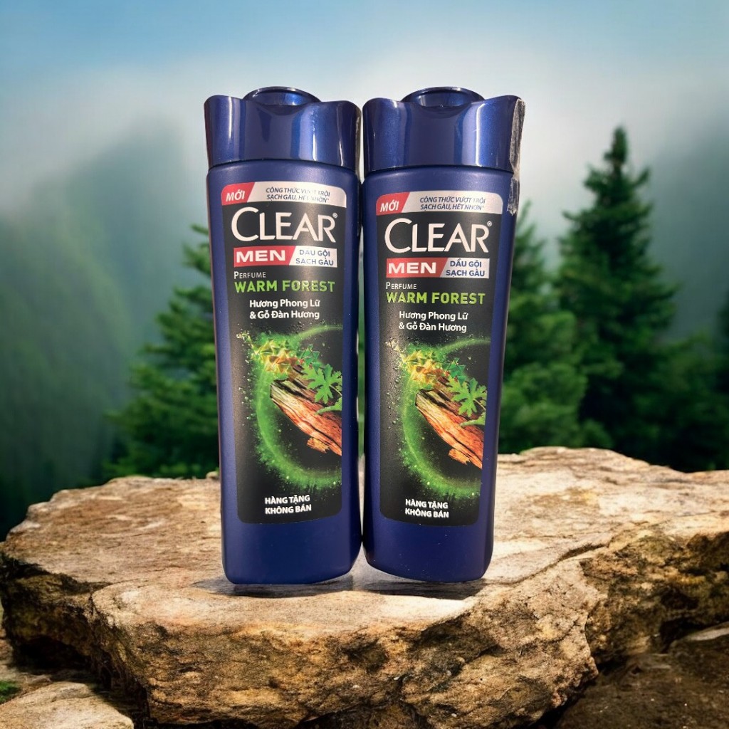 Dầu gội Clear sạch gàu 9 THẢO DƯỢC / NƯỚC TÁO lên men và vitamin C/ CLEAR MEN BẠC HÀ 140G