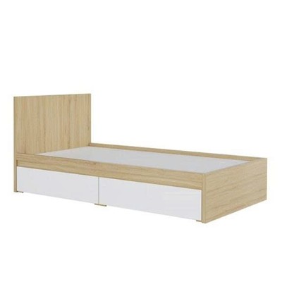 MORA, Giường ngủ 2 ngăn tủ kéo BED_096, 207x85cm, Scandi Home