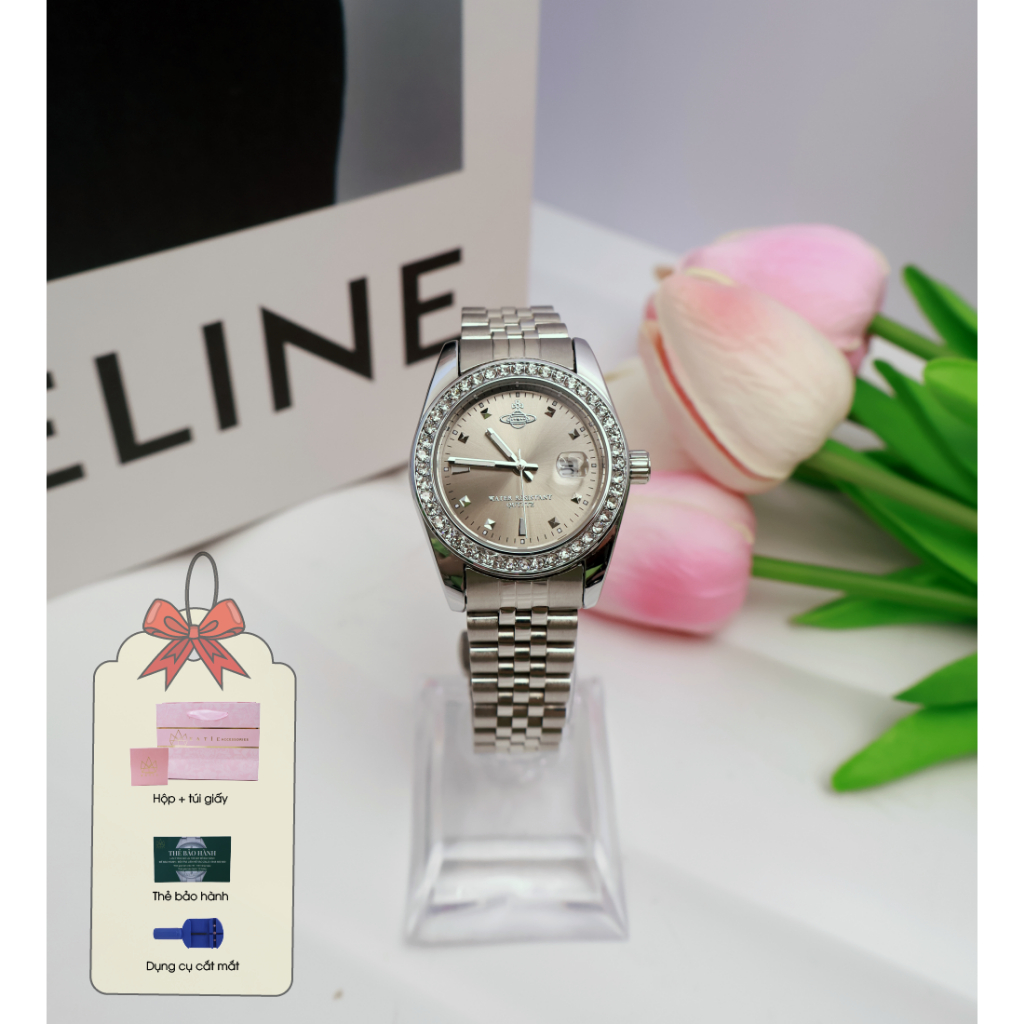 Đồng hồ nữ Jrande 9857 mặt tròn dây kim loại