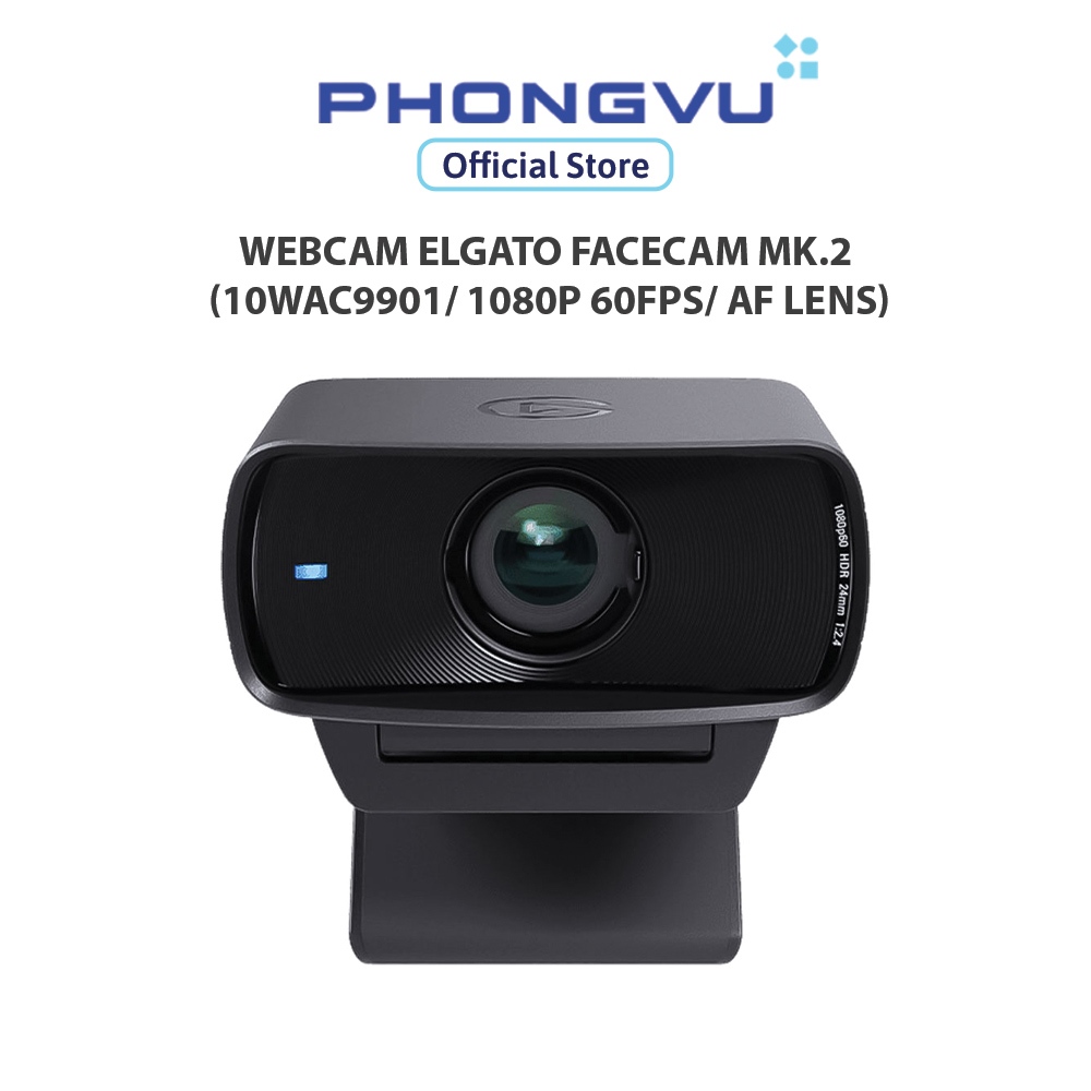 Thiết bị ghi hình/ Webcam Elgato Facecam MK.2 (10WAC9901/ 1080p 60fps/ AF Lens) - Bảo hành 24 tháng