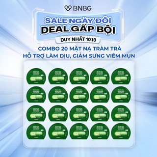  Combo 20 Mặt Nạ BNBG Tràm Trà Hỗ Trợ Làm Dịu Giảm Sưng Viêm Mụn BNBG Vita Tea Tree Healing Face Mask Pack 30ml 