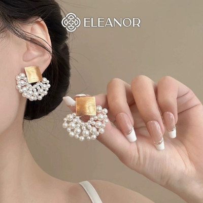 Bông tai nữ chuôi bạc 925 Eleanor Accessories ngọc trai nhân tạo phụ kiện trang sức khuyên tai 10834