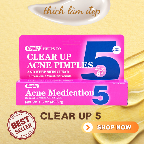 Gel chấm mụn CLEAR UP ACNE MEDICATION 5 (BPO 5)