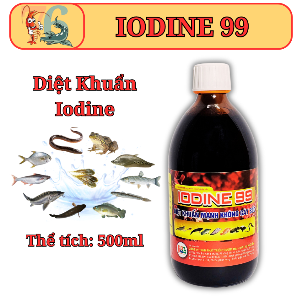 IODINE 99 - Diệt khuẩn mạnh, không gây sốc. Thủy sản 76