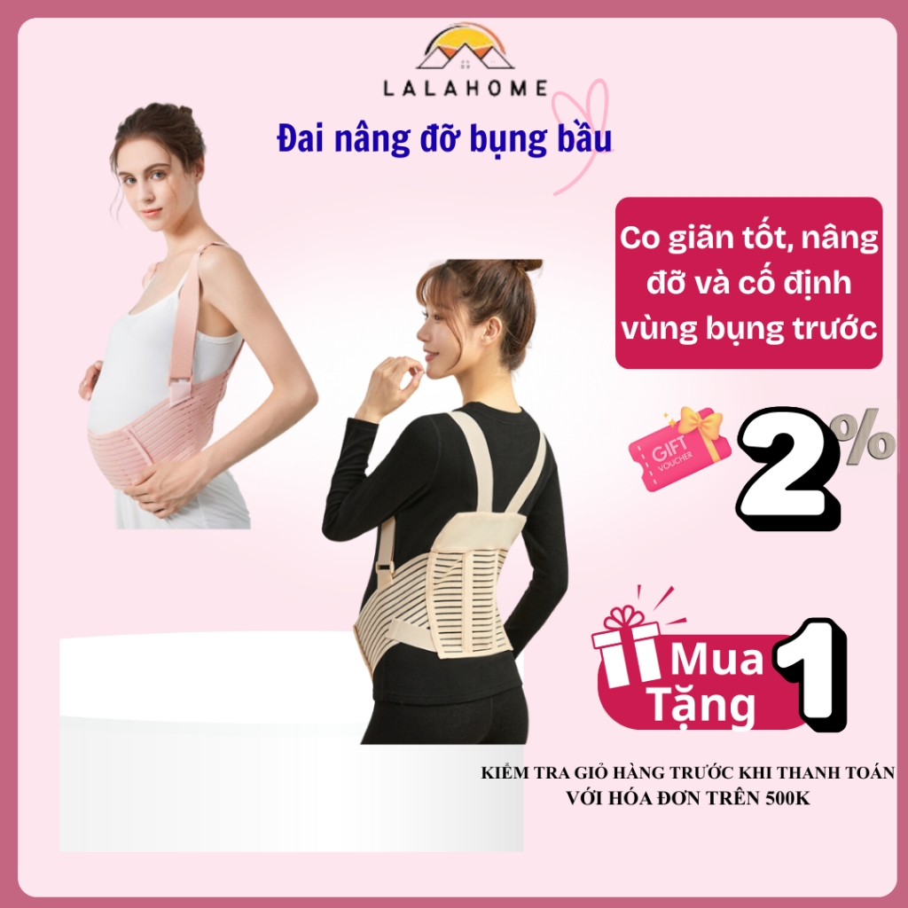 Đai nâng đỡ bụng bầu giảm đau lưng rạn bụng, Đai nâng bụng cho bà bầu co giãn tốt, nâng đỡ và cố định vùng bụng trước