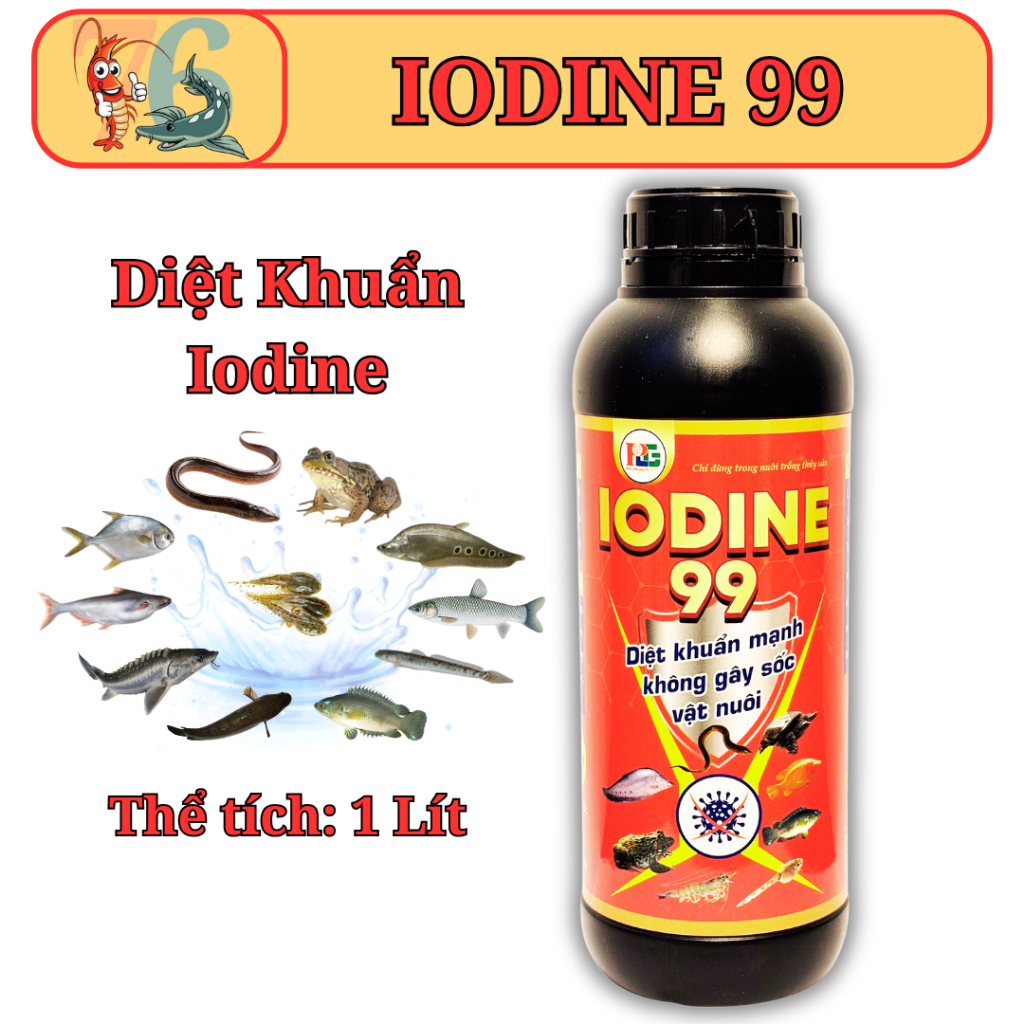 IODINE 99 - Diệt khuẩn mạnh, không gây sốc. Thủy sản 76