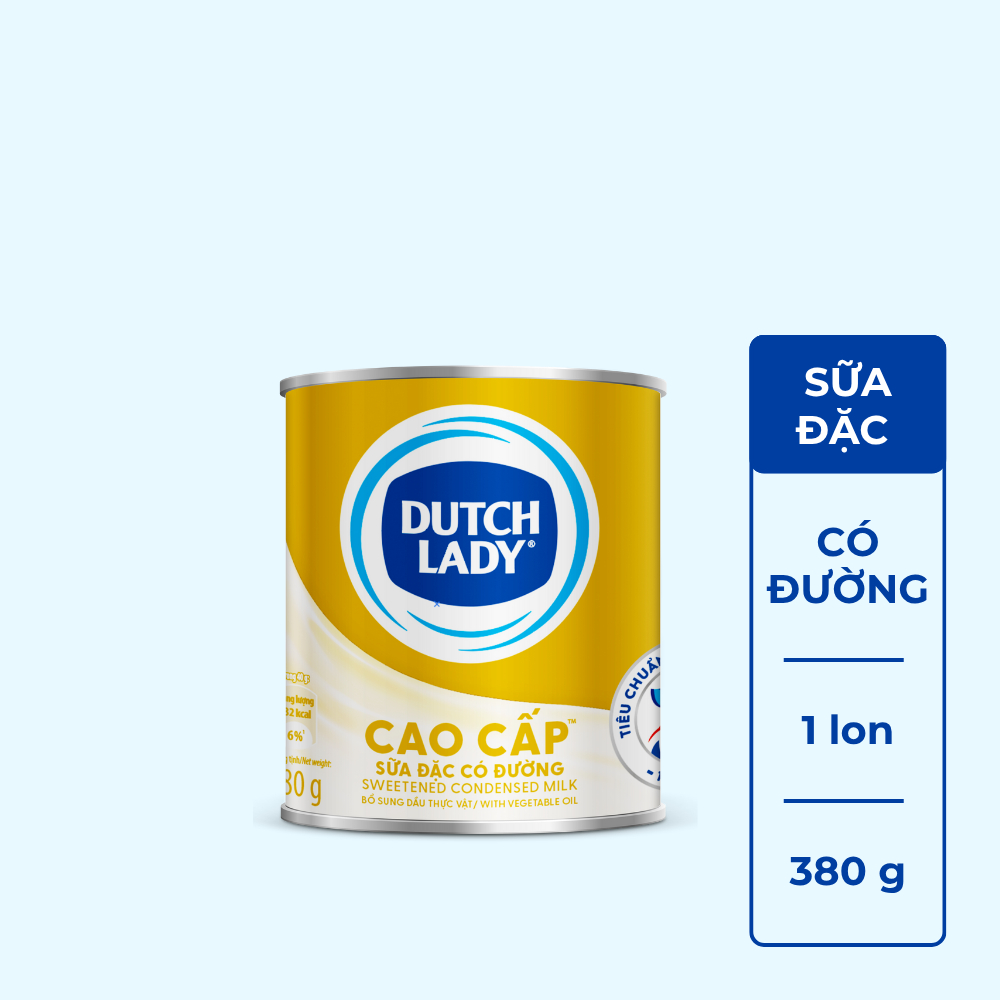 Sữa đặc có đường Dutch Lady cao cấp 380g