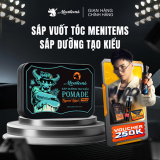  Sáp vuốt tóc Menitems sáp tóc giữ nếp tạo kiểu tự nhiên lên đến 10H nước hoa lưu hương lâu 100g 
