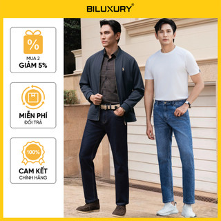   ĐỒNG GIÁ 399K  Quần Jeans Nam Basic 9QBDB014 9QBDB015 Biluxury Thiết Kế Co Giãn Chống Nhăn Bền Màu 