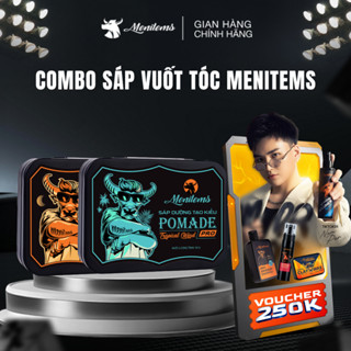  Combo Sáp dưỡng tạo kiểu Menitems sáp vuốt tóc giữ nếp tạo kiểu tự nhiên đến 10H lưu hương nước hoa 