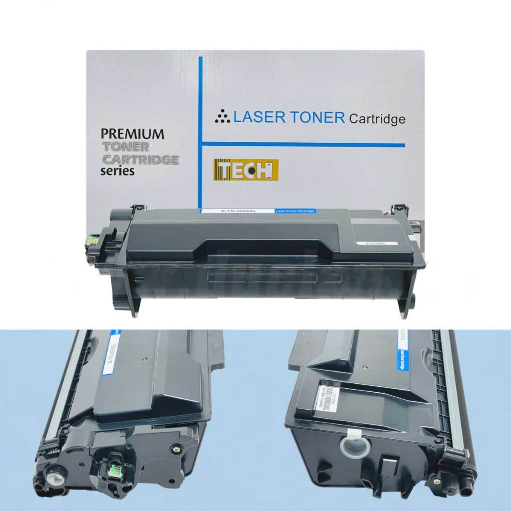 Hộp mực TN 3608 XL TECH CÓ CHIP cho máy Brother laser HL-L5210DN L6415DW L6210DW DCP-L5510DN MFC-L59