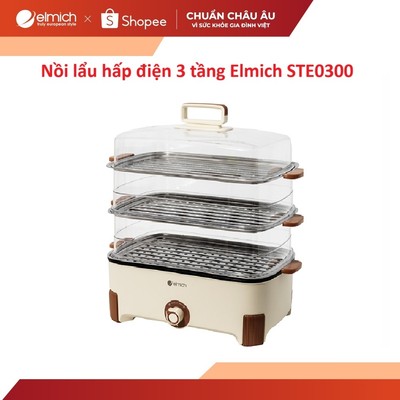 Nồi lẩu hấp điện 3 tầng Elmich STE0300