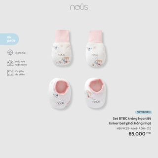  Nous Phụ Kiện Newborn Set bao tay bao chân cho bé sơ sinh chất liệu petit mềm mịn BST T11 
